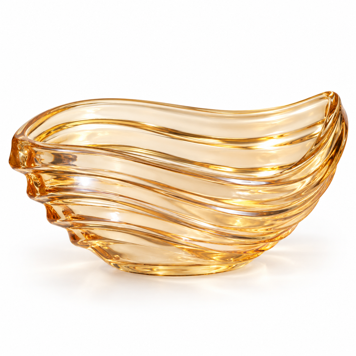 Amber Wave Glass Serving Bowls – Set of 6 or 12
