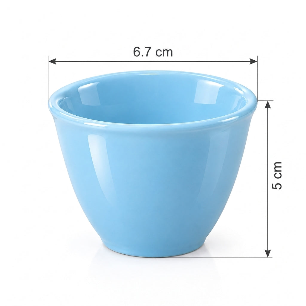Cawa Shiny Coffee Cup Set Multicolor 12pcs