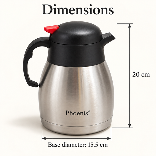 1.2L Thermos Vacuum Jug with Stainless Steel Interior – Hot & Cold