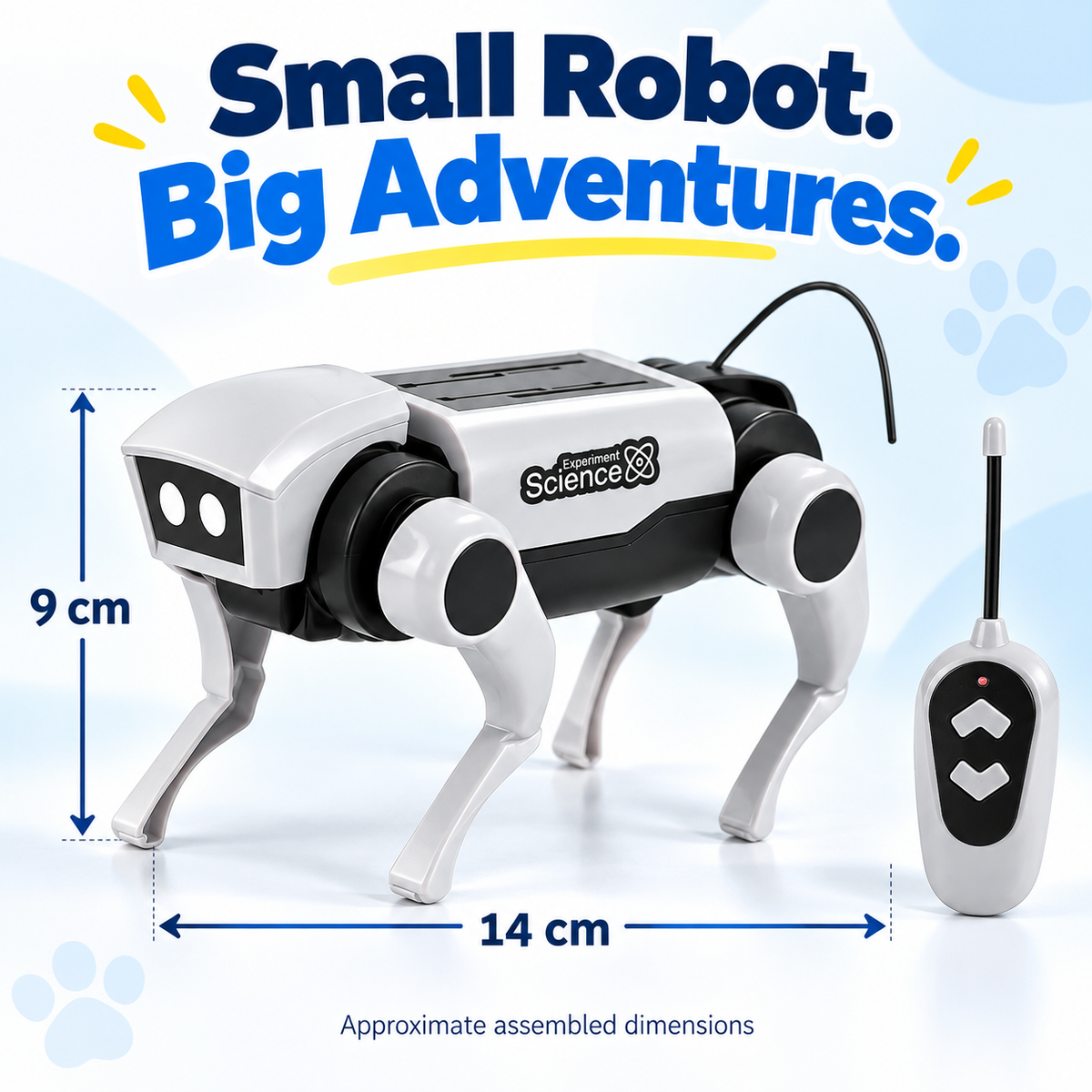 2-in-1 Remote Control Robot Dog & Cat – DIY Kit or Fully Assembled