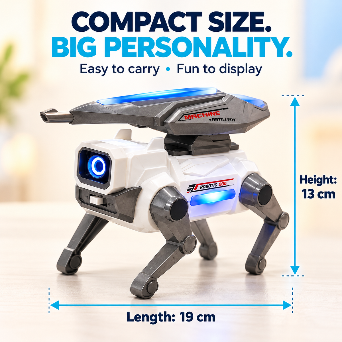 Electric Walking Robot Dog Toy with Music & LED Lights