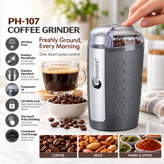 Electric Coffee & Spice Grinder – 200W