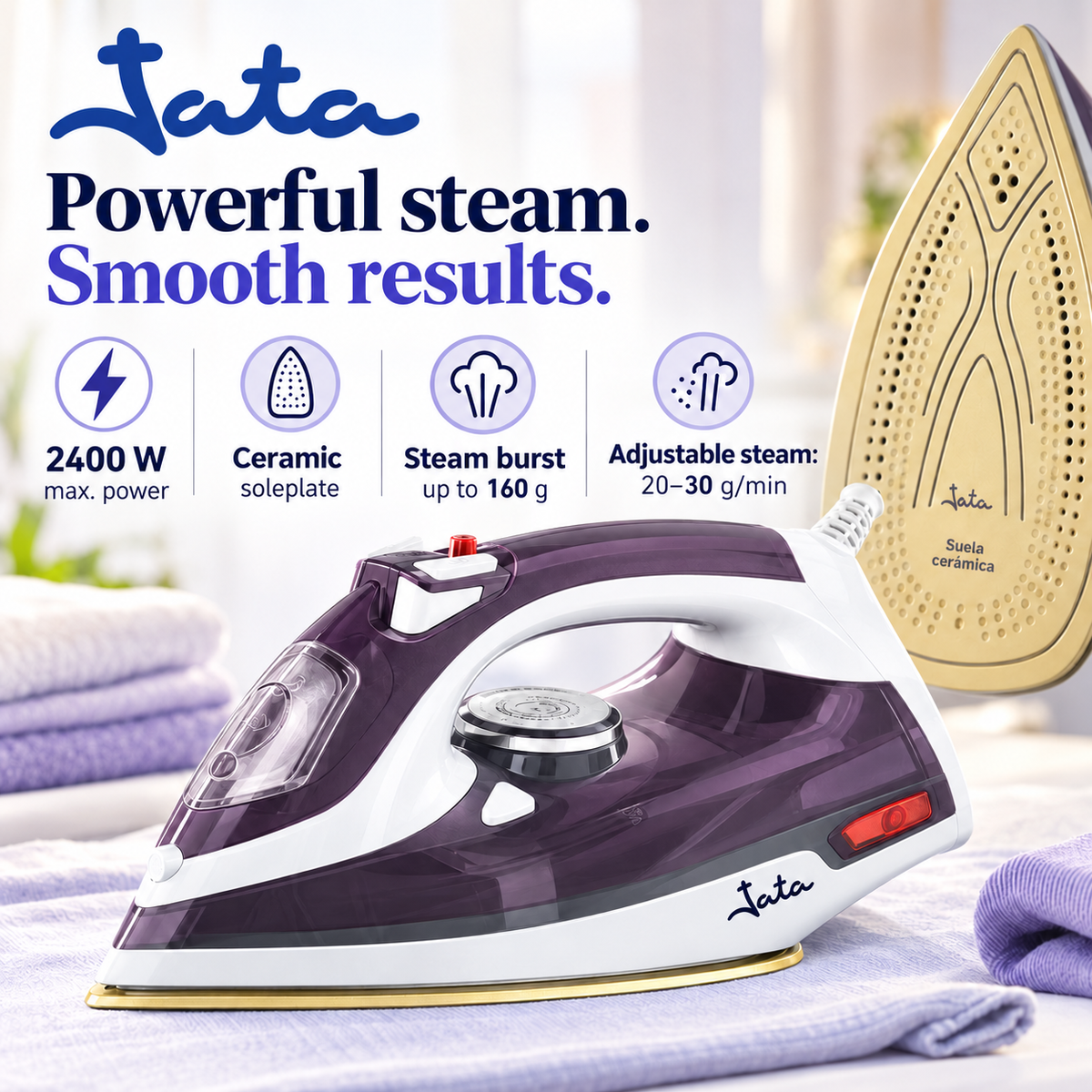Jata PL221C Ceramic Steam Iron 2400W