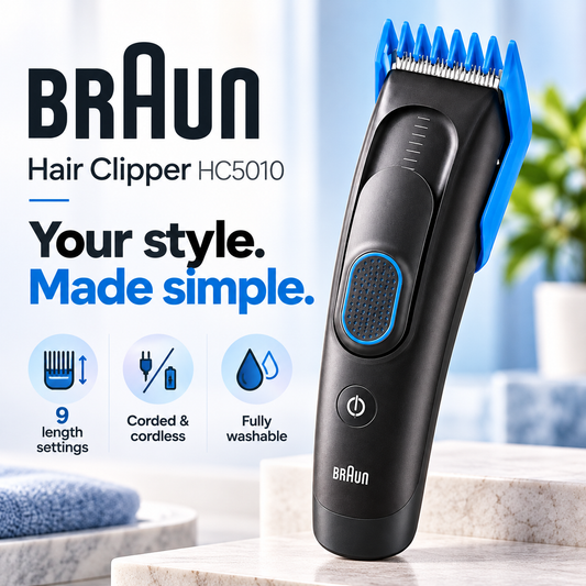Braun HC5010 Hair Clipper – 9 Length Settings