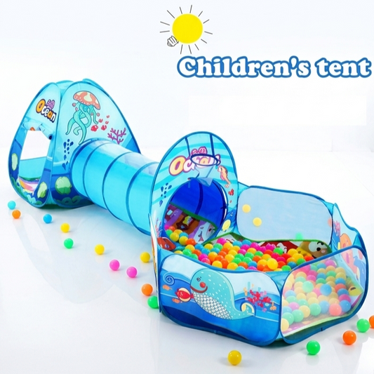 3-in-1 Ocean Castle Baby Play Park, Playpen & Children’s Play Tent
